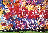 Alabama Hand Off by Leroy Neiman